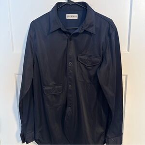 Van Heusen Men's Dark Gray Button Down Shirt